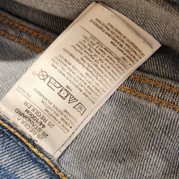 ❤️ NWOT! BANANA REPUBLIC HIGH RISE WIDE LEG CROP JEANS, 0 (25) - Picture 6 of 8